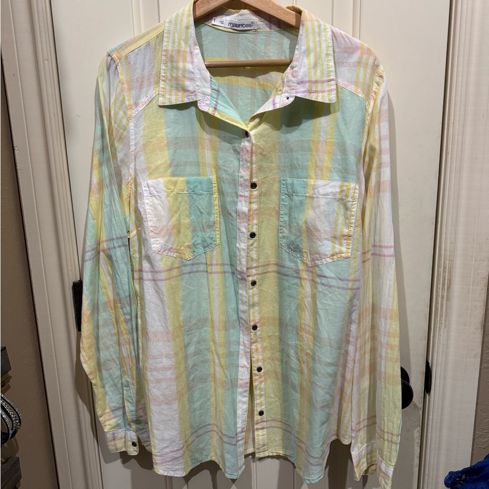 Women’s  Multicolor Plaid Shirt